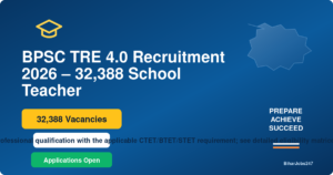 BPSC TRE 4.0 Recruitment 2026 – 32,388 School Teacher Vacancies